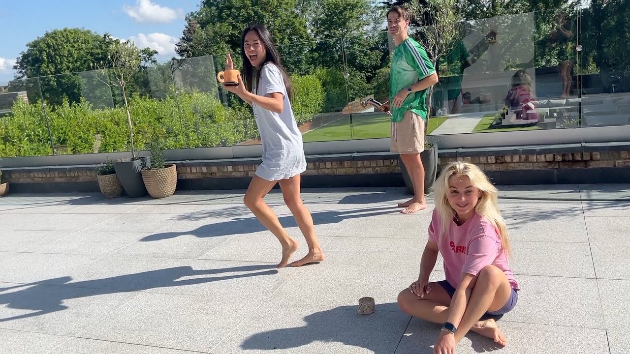 half a day off with the girls at our house !