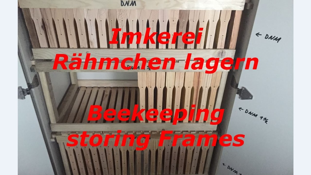 Beekeeping storing frames - Imkerei Rähmchen lagern - DIY - Holzweger