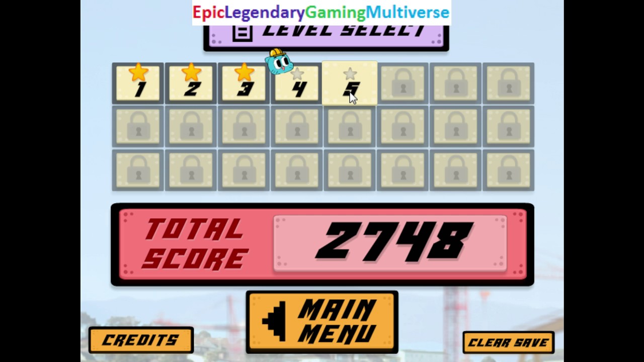 The Amazing World of Gumball Hard Hat Hustle Levels 4-5 WalkThrough Gameplay - Completing Levels 4-5