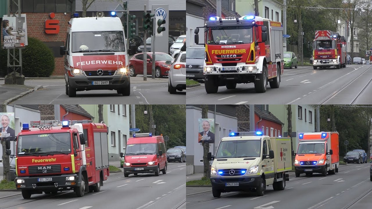 [MANV] Explosion in Schule - Einsatzfahrten Freiwillige Feuerwehr Bochum Abschnitt 2