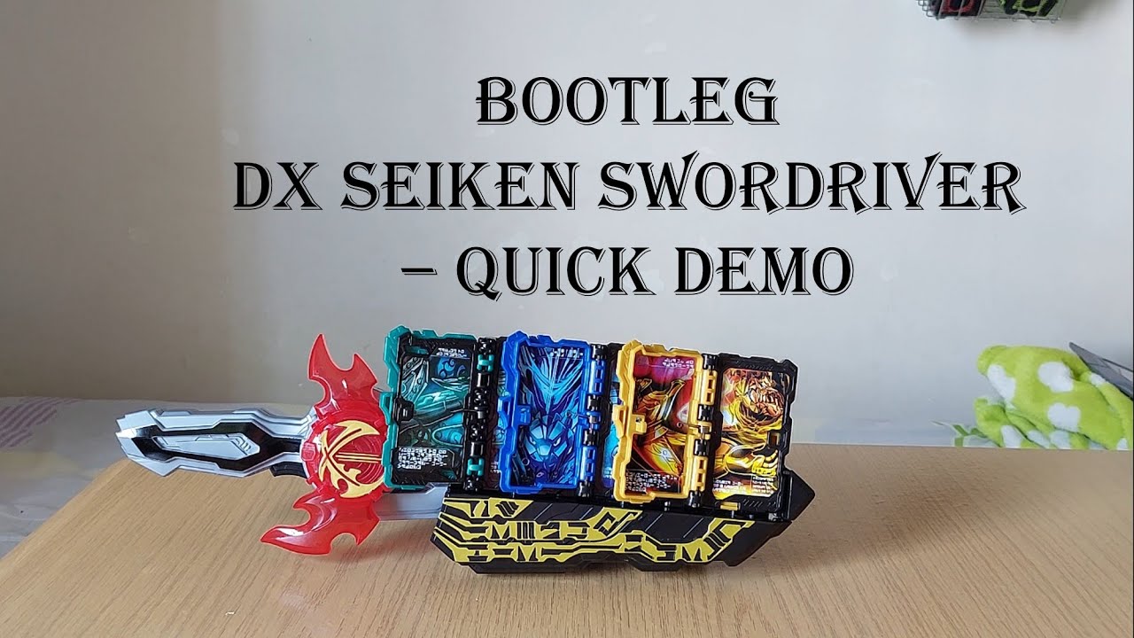 Bootleg DX Seiken Swordriver - Quick Demo of Wonder Ride Books Opening Kamen Rider Saber series
