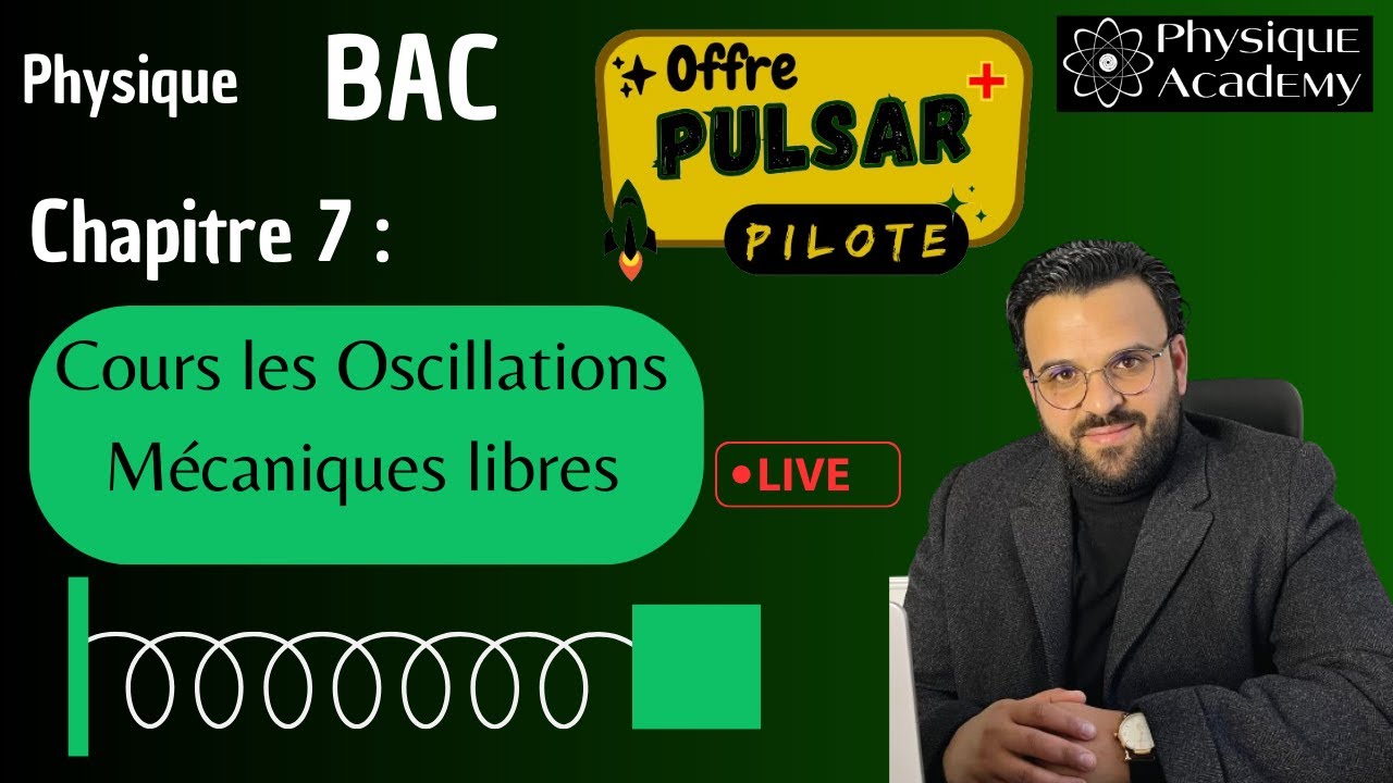 🔴Rec | Cours Oscillations mécaniques libres | Extrait d'un LIVE