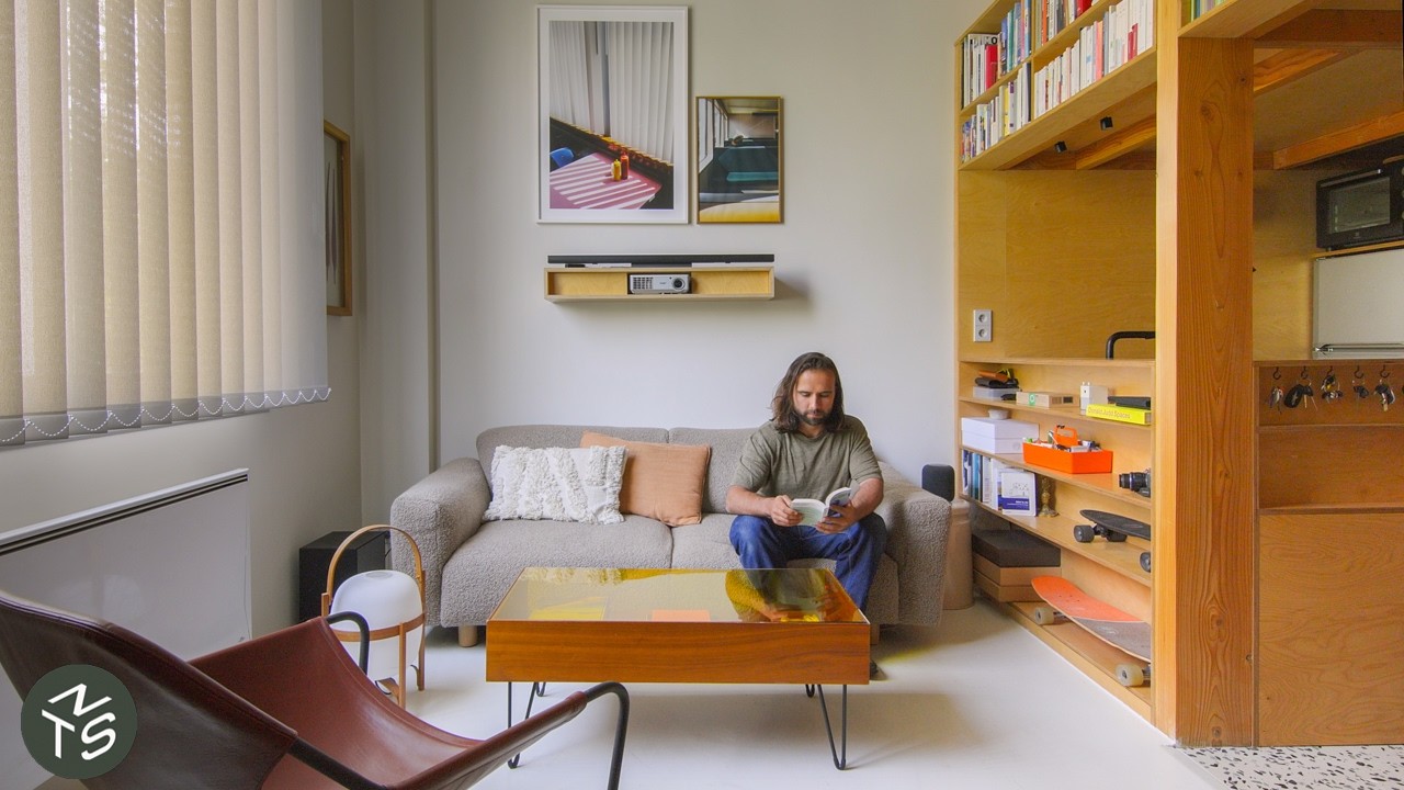 NEVER TOO SMALL: Interior Designer’s Custom Built Plywood Apartment, Paris 32sqm/344sqft