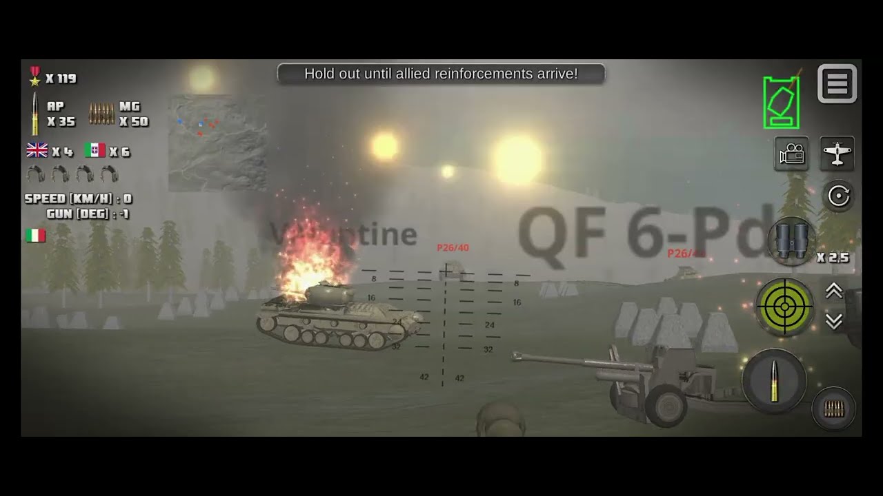Attack on Tank: Rush - Field 06 -  Mission 3: Rescue (UK) - Firefly (Veteran Difficulty)