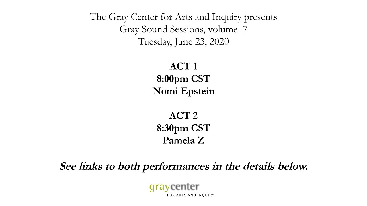 Gray Sound Sessions, Vol. 7, Act 1: Nomi Epstein