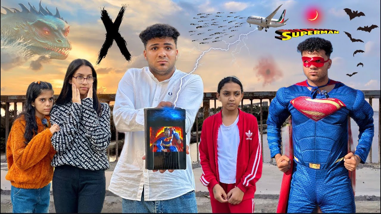 الاب اتحول للبطل الخارق سوبر مان بسبب جهاز المخترع 🙀الاشرار خطفو ولادي بسبب الجهاز😭💔Superman🦸‍♂️