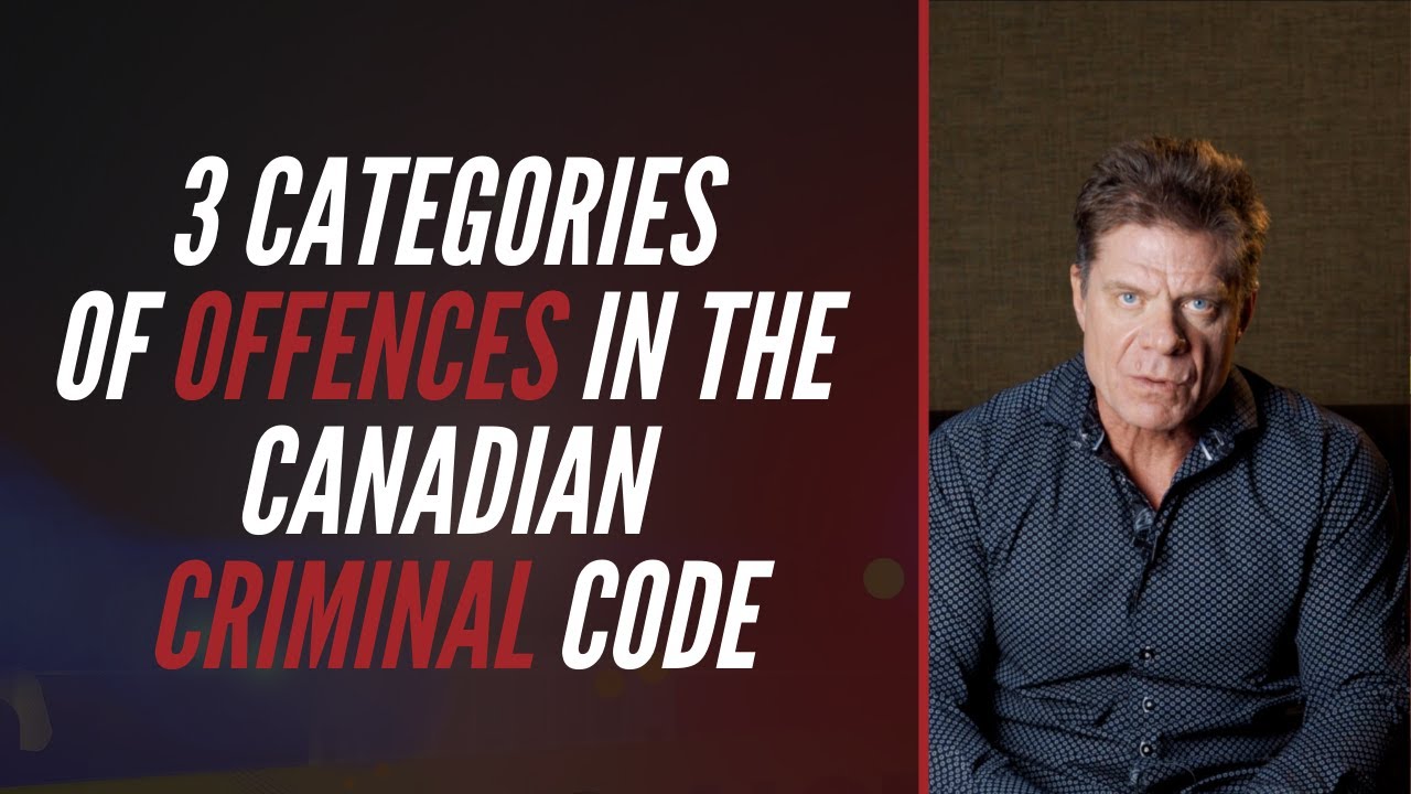 3 Categories Of Offences In The Canadian Criminal Code