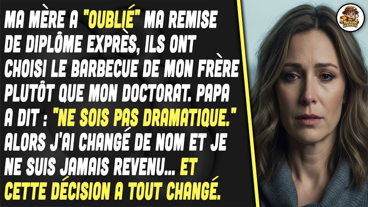 Ma Mère A Raté Mon Diplôme Pour Un BBQ. J'ai Changé De Nom Et Ne Suis Plus Revenu.