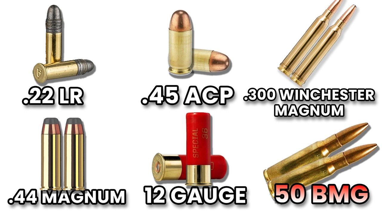 Every Type of Bullet Explained in 10 Minutes (From .22LR to .50 BMG)