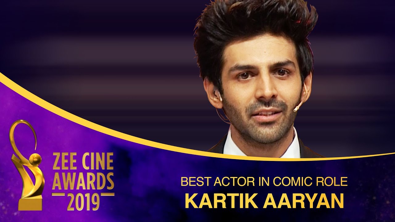 Kartik Aaryan | Best Actor in Comic Role | Emotional Moment | Zee Cine Awards 2019