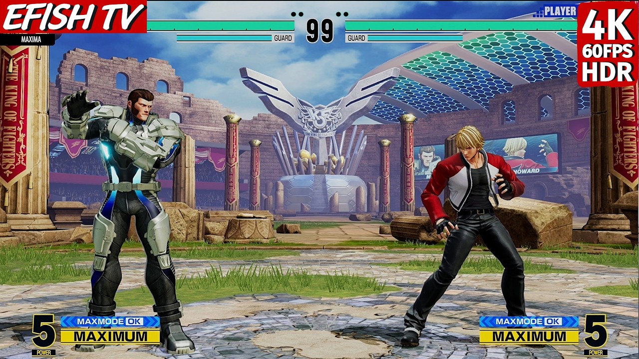 Maxima vs Rock Howard (Hardest AI) - KOF XV