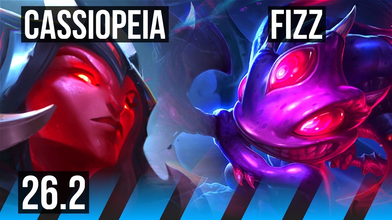 CASSIOPEIA vs FIZZ (MID) | 45K damage, 5k gold comeback | EUW Diamond | 26.2