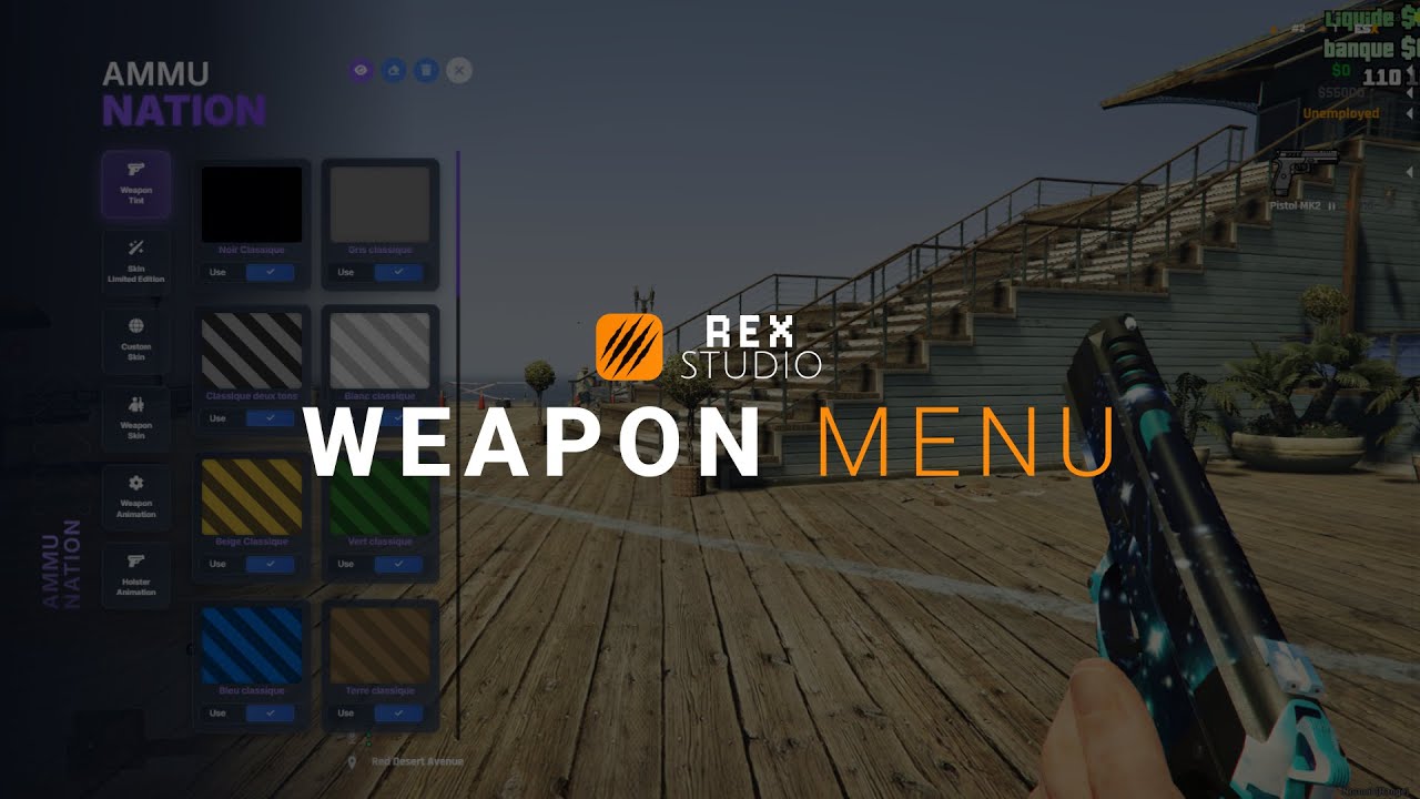 WEAPON MENU [STANDALONE] -- [FIVEM] By Rex Studio