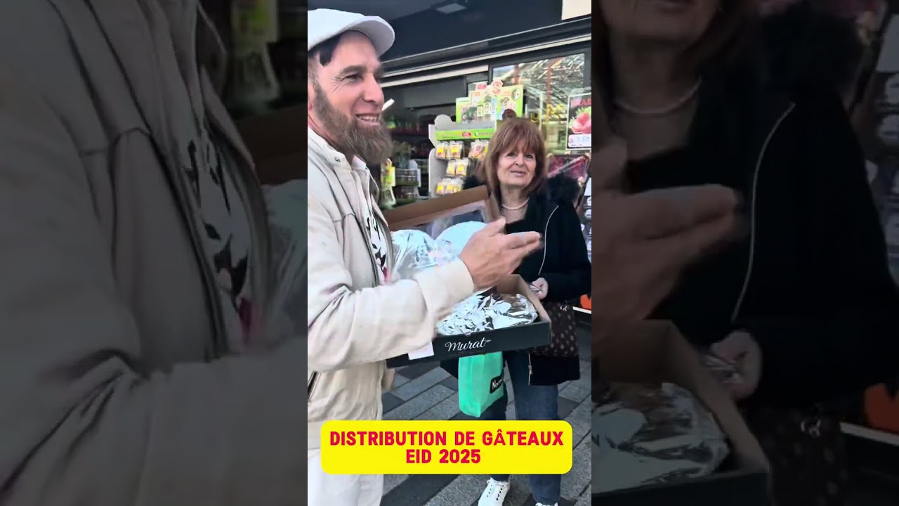 Distribution de gâteaux le EID 2025