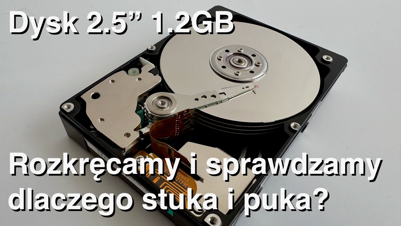Rozkręcanie stukającego i pukającego dysku twardego (HDD 2.5) 1.2GB