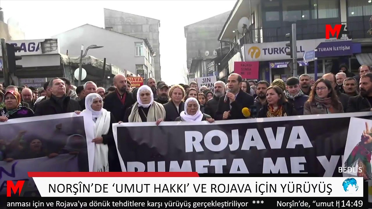 NORŞÎN’DE ‘UMUT HAKKI’ VE ROJAVA İÇİN YÜRÜYÜŞ