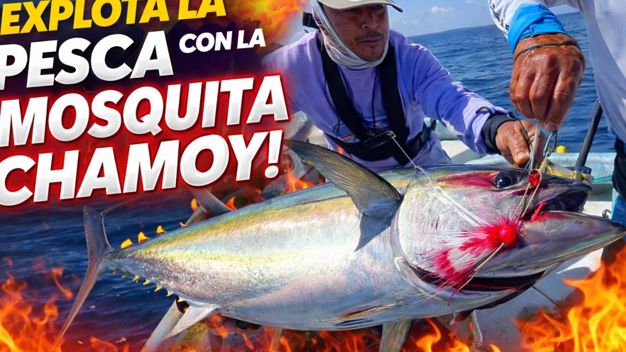 PESCA EXTREMA con la MOSQUITA CHAMOY 🔥🎣 Resultado IMPRESIONANTE 🎣🔥