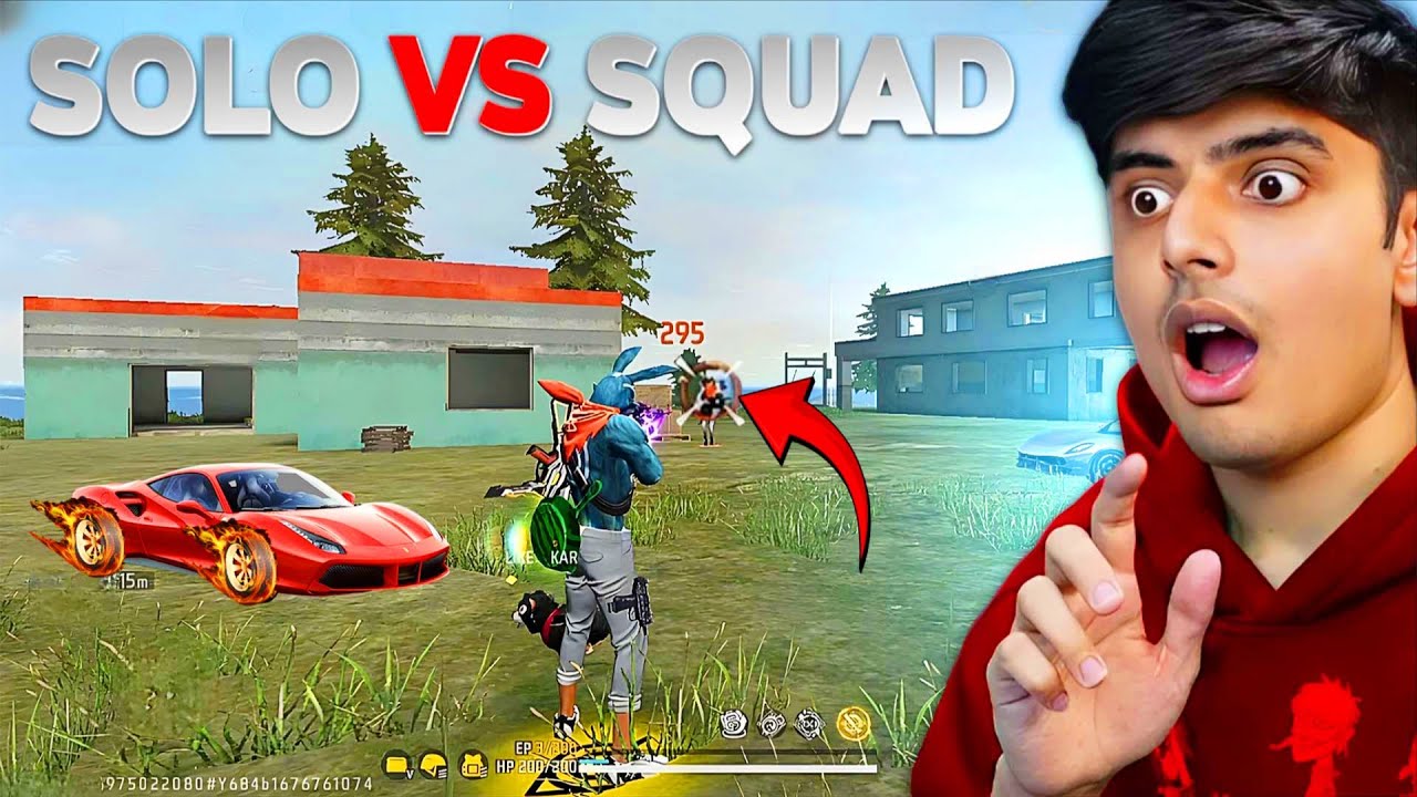 Only 1 Tap 🔥 Unbelievable - Solo Vs Squad In BR Rank 🤯 - Garena Free Fire 