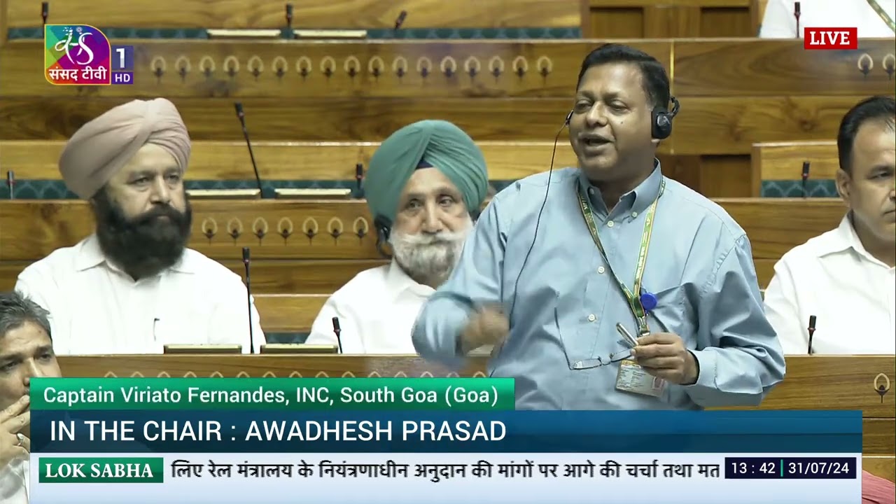 LS | Captain Viriato Fernandes | Demands for Grants under the control of the Ministry of Railways