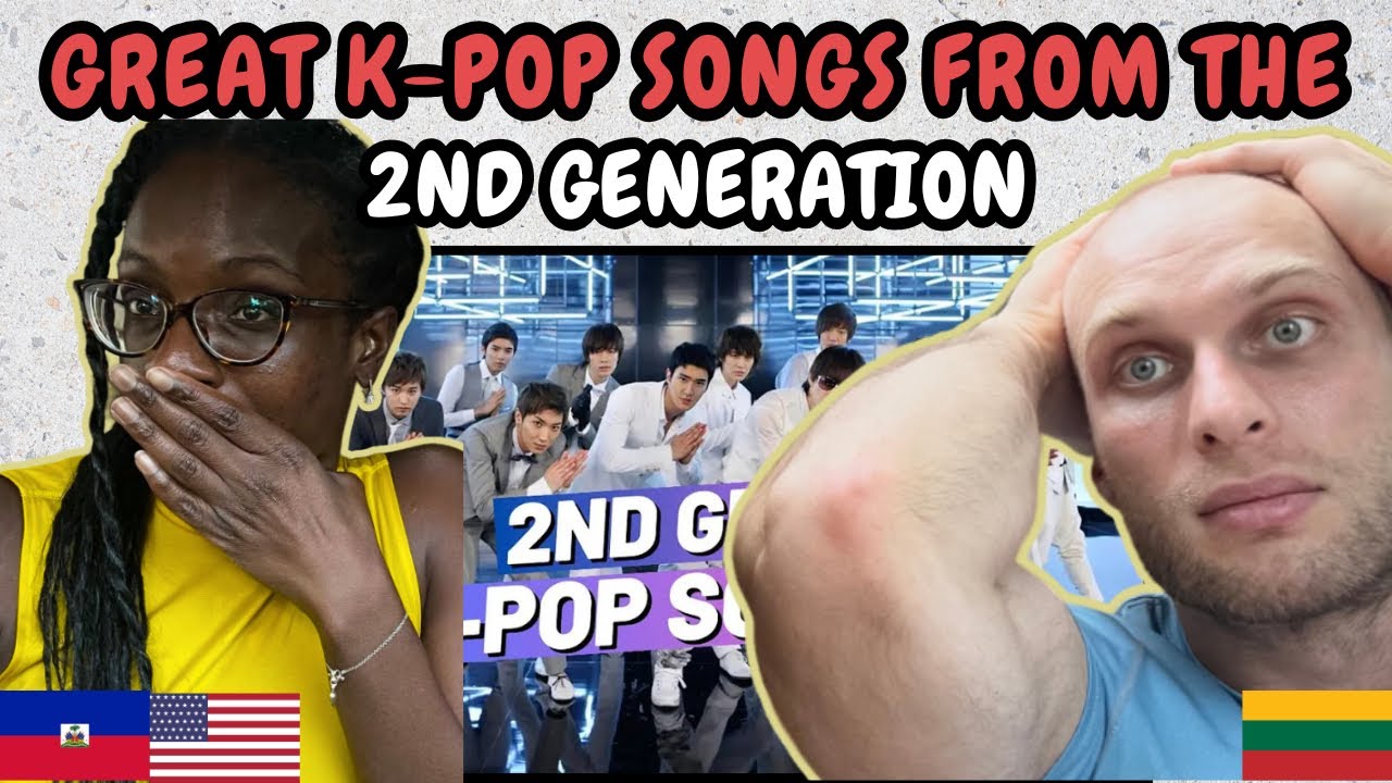 РЕАКЦИЯ НА ОТЛИЧНЫЕ ПЕСНИ K-POP ОТ ВТОРОГО ПОКОЛЕНИЯ! | СМОТРЮ ВПЕРВЫЕ
