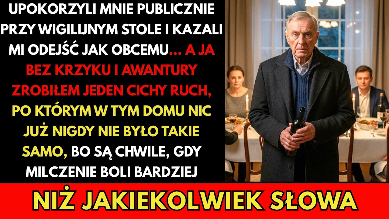 Na Wigilii usłyszałem: „Nie ma krzesła dla ciebie — nie jesteś rodziną”. Odpłaciłem po 30 min!