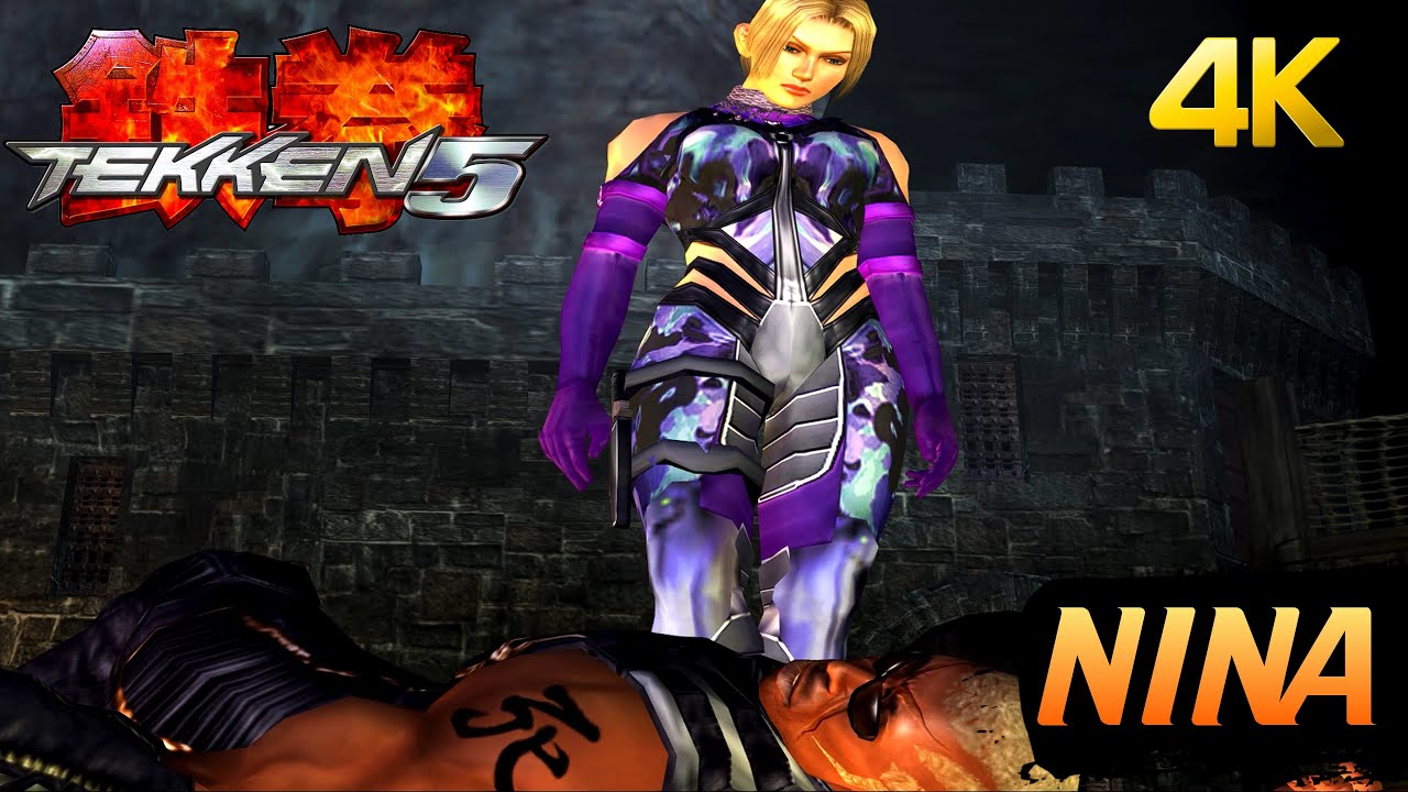 Tekken 5 Story Mode — Нина Уильямс 4K (PCSX2 1.6.0)
