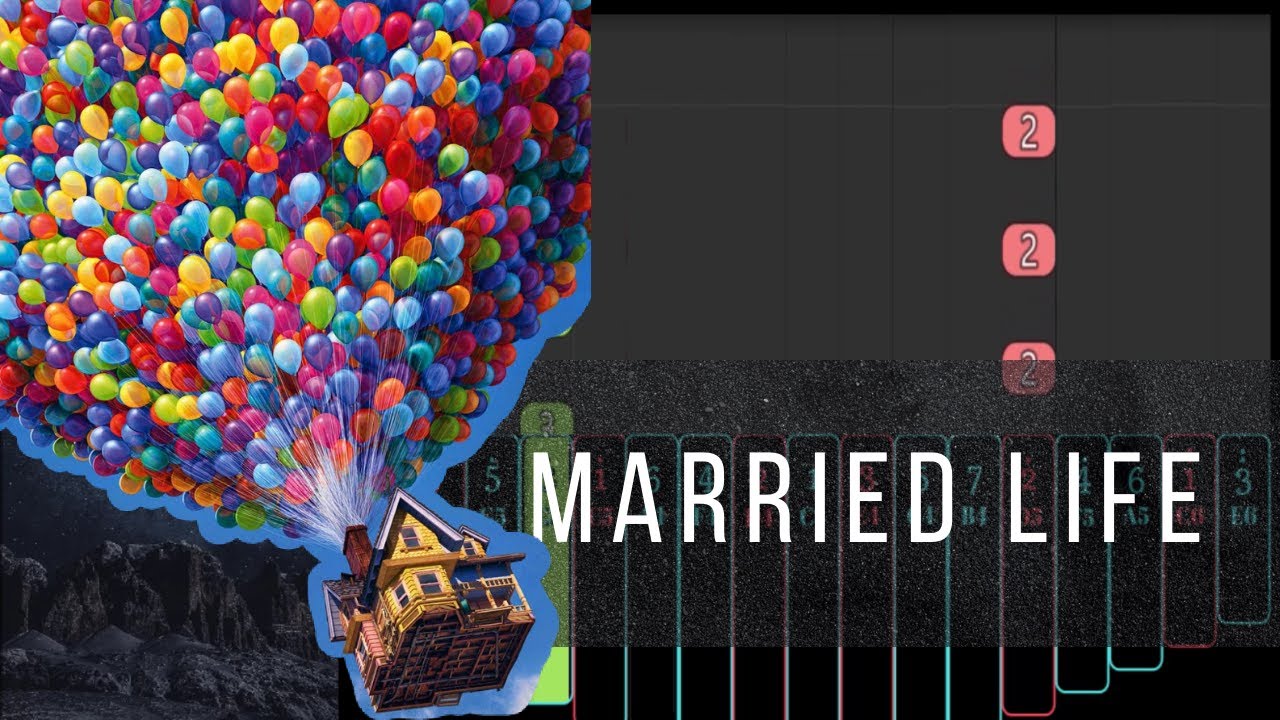 【EASY Kalimba Tutorial】 Married Life from 