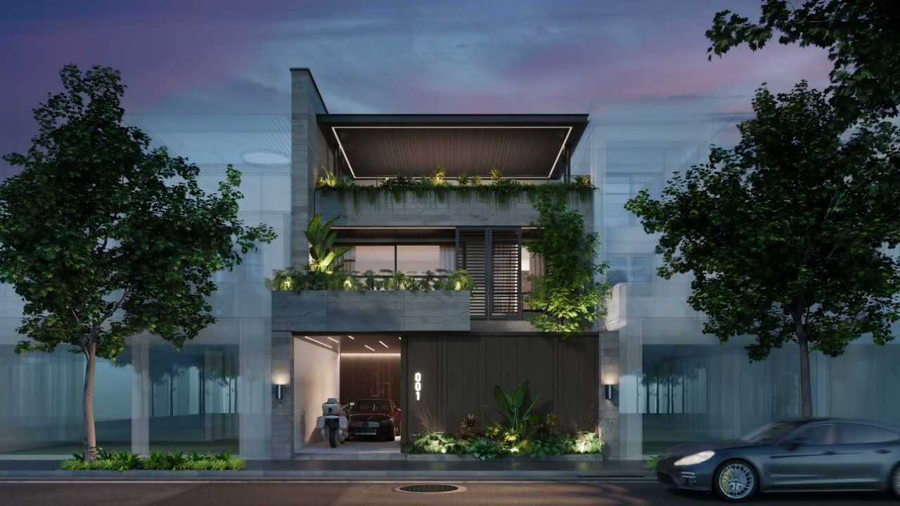 Facade Lighting for Contemporary Style