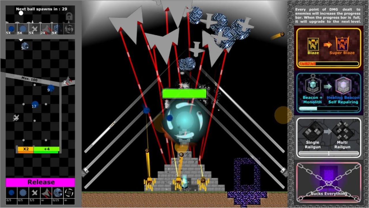 Marbles Vs Minecraft - Marble Battle in Algodoo