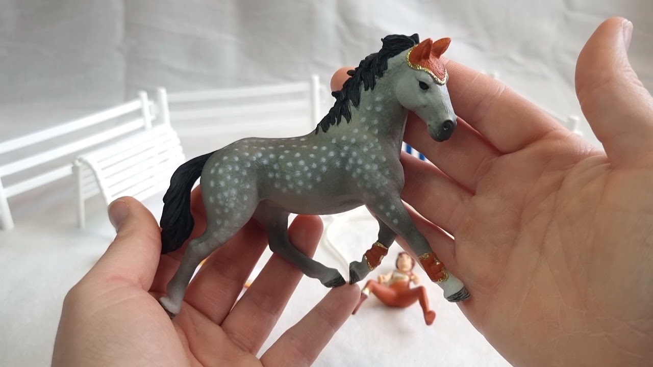 Schleich Horse Club Mia's Vaulting Riding Set 42443 unboxing and review