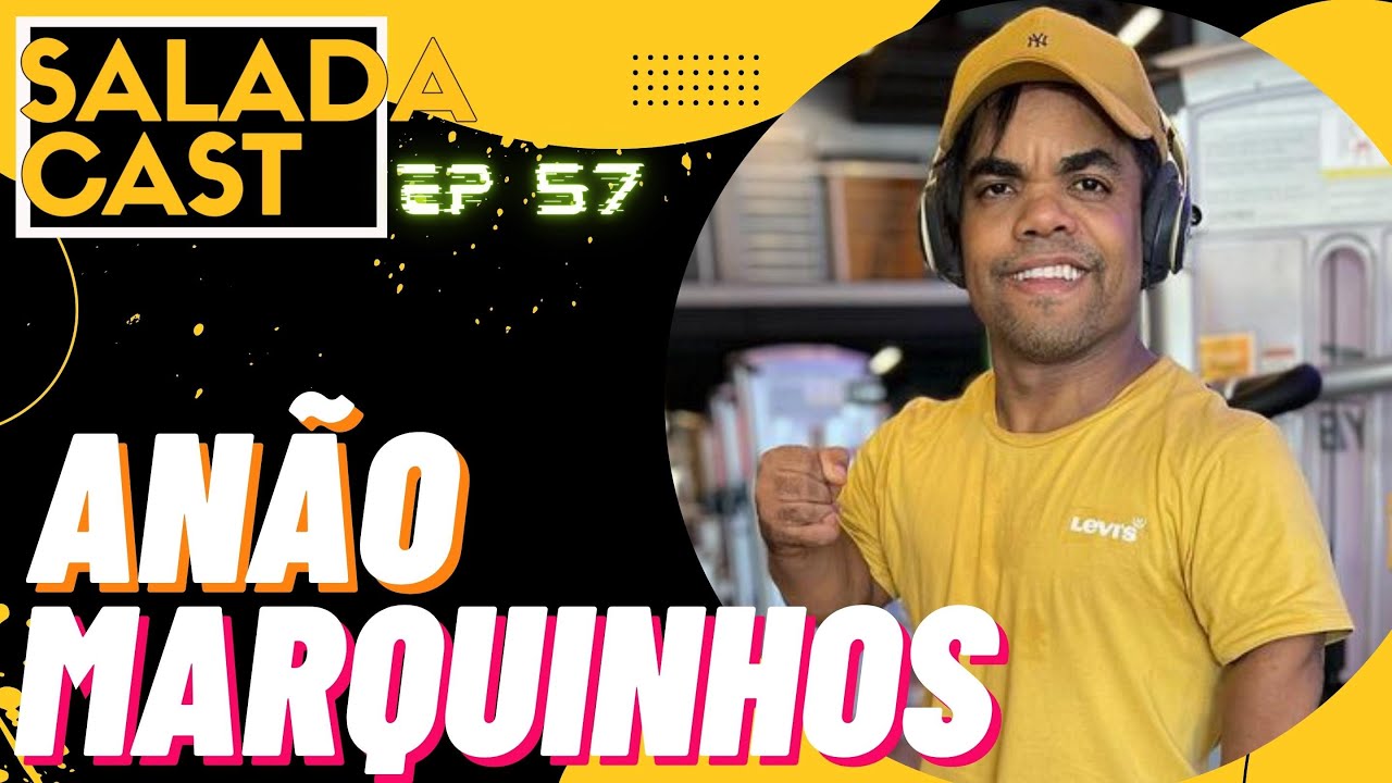 ANÃO MARQUINHOS NO SALADACAST AO VIVO! EP 57 #podcasts #podcastbrasil #cortes