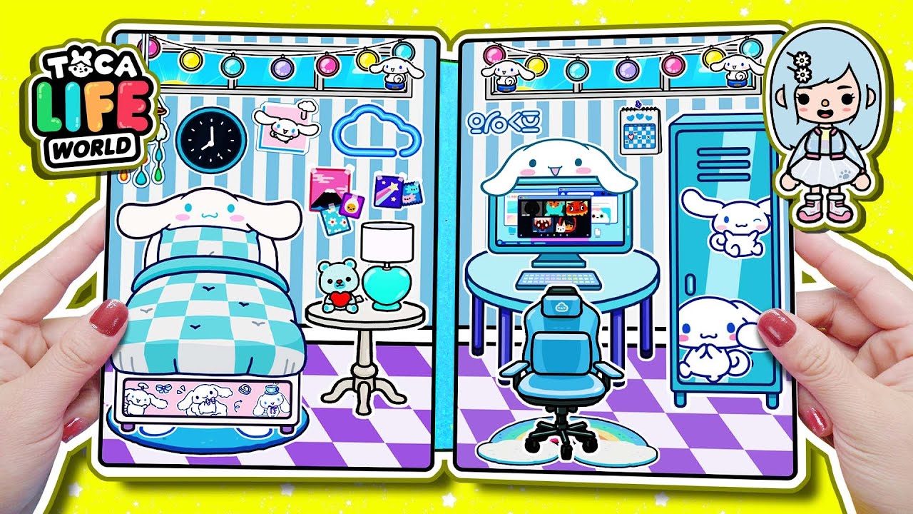 Toca Life World Quiet Book#56 Cinnamoroll House In Quiet Book