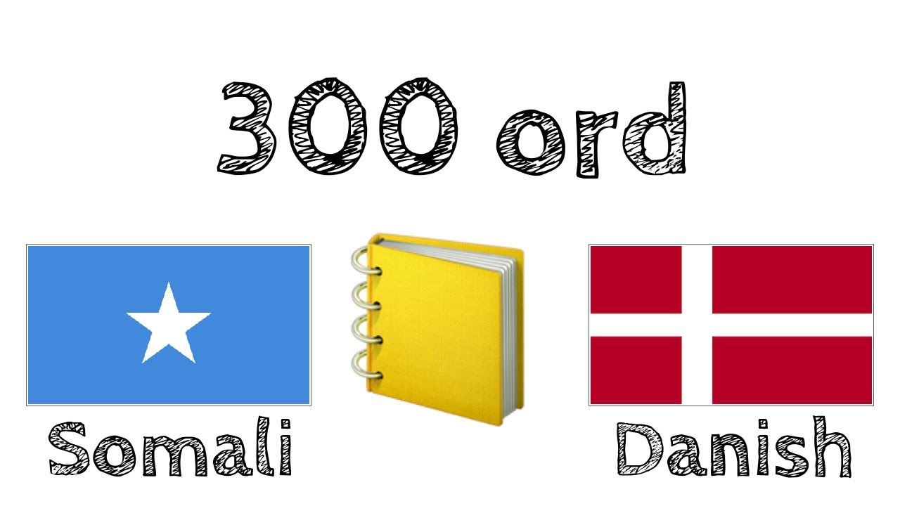 300 ord + Læsning og skrivning: - Somalisk + Dansk