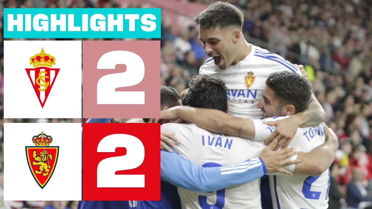 Resumen de Real Sporting vs Real Zaragoza (2-2)