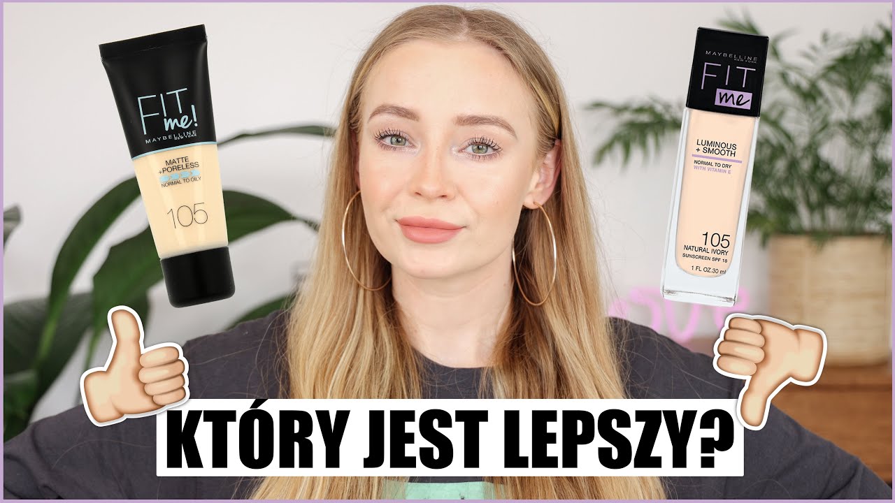 MAYBELLINE FIT ME MATUJĄCY VS ROZŚWIETLAJĄCY | KT&Oacute;RY JEST LEPSZY?