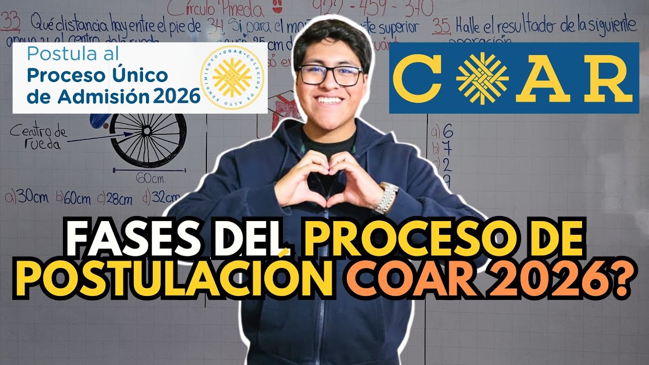 ¿CUÁL ES EL PROCEDIMIENTO PARA INGRESAR AL COAR 2026? CUÁLES SON LOS PASOS DE POSTULACIÓN #coar