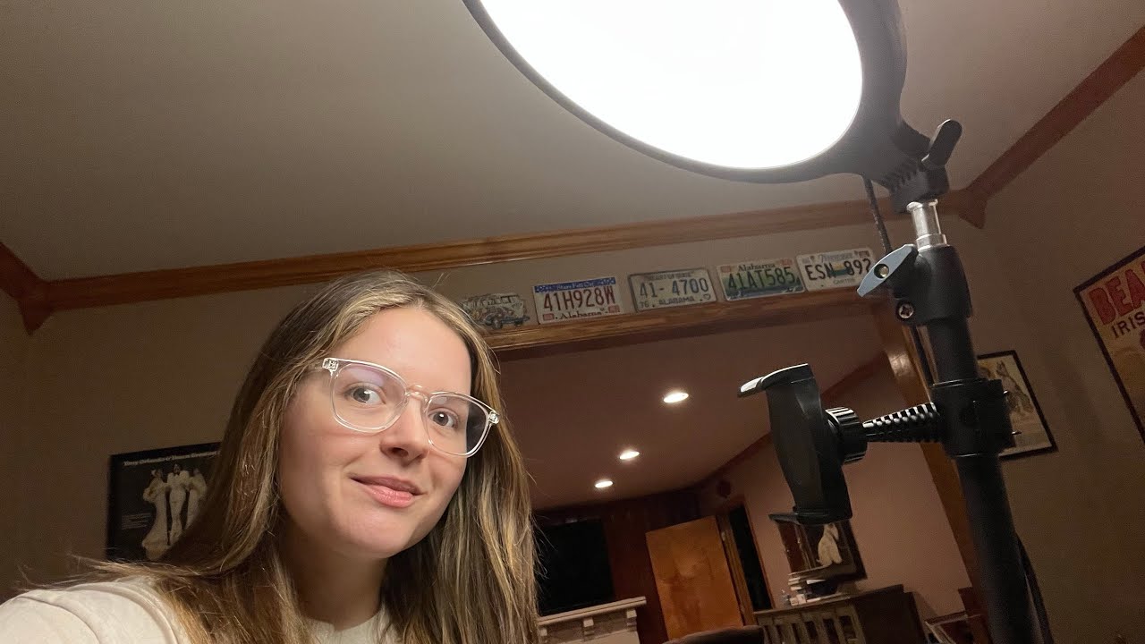 The TikTok Viral Weilisi 10.5" Ring Light with 69" Tripod Stand for Content Creators with Glasses