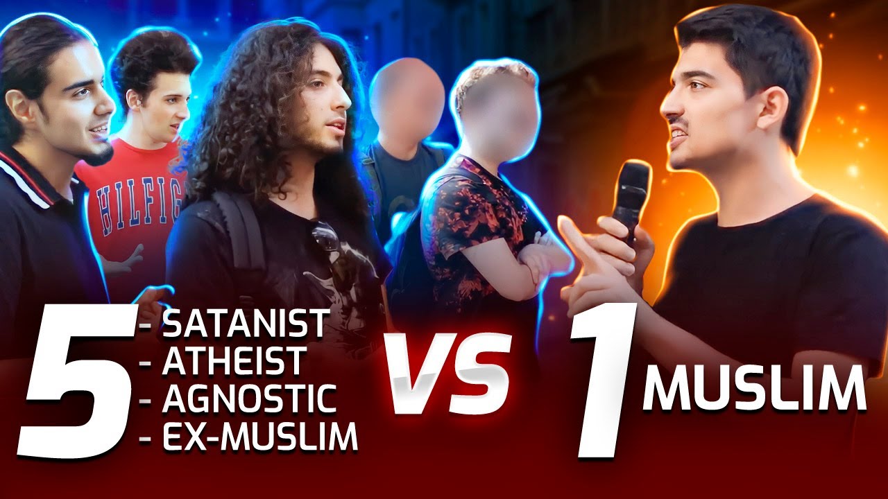 1 мусульманин против 5 (сатанист, атеист, агностик, бывший мусульманин)! — Неопровержимое доказат...