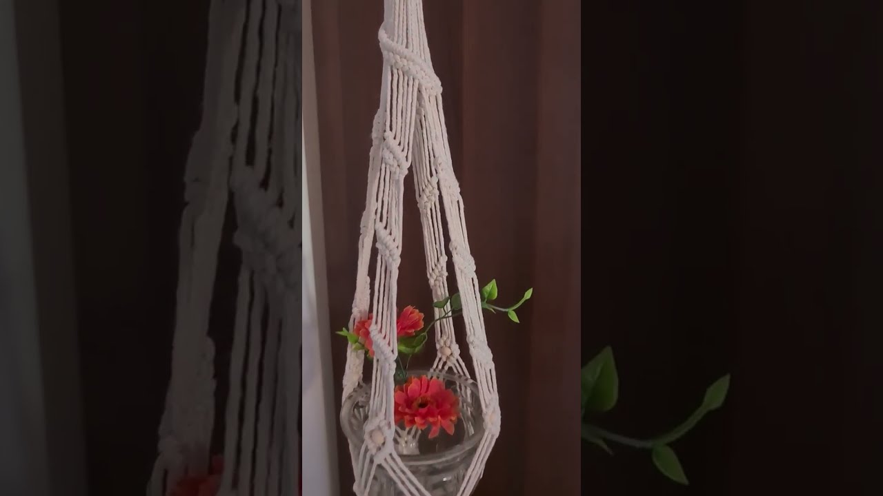 Macrame plant hanger Macrame pot hanger Macrame design Macrame wall plant hanger Macrame tutorial