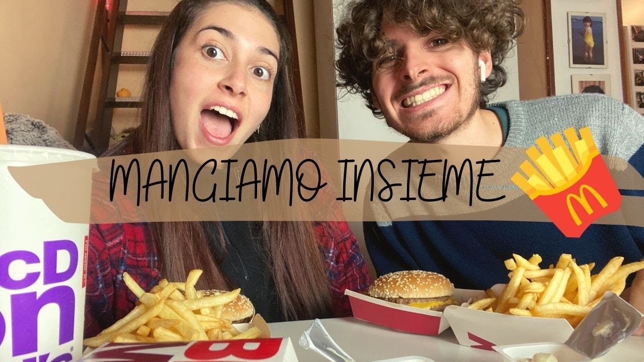 MUKBANG MCDONALD'S CON ELIA e RISPONDO ALLE VOSTRE DOMANDE  🍔 🤩 ||GS||