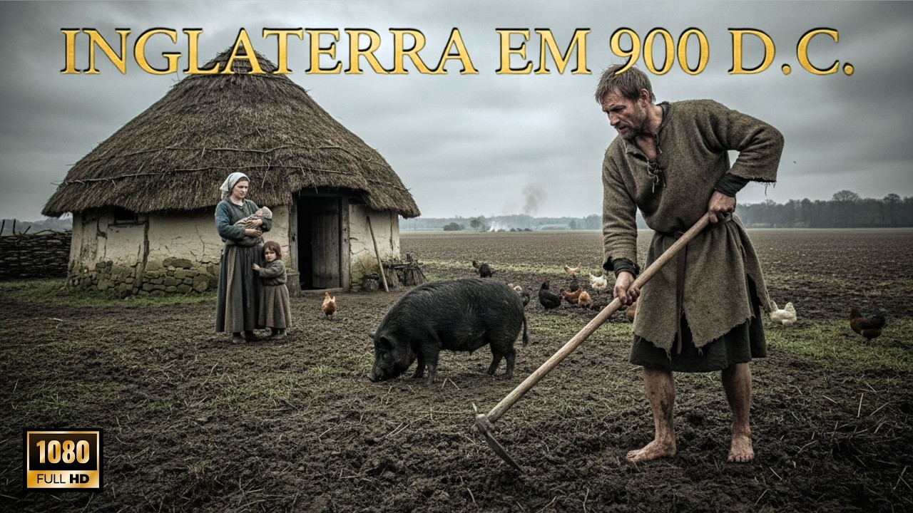 O que foi preciso para sobreviver à Idade das Trevas na Inglaterra em 900 d.C. (Reconstrução por IA)
