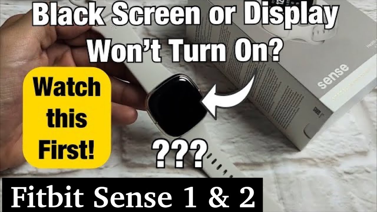 Fitbit Sense 1 и 2: черный экран или дисплей не включается? 2 способа решения!