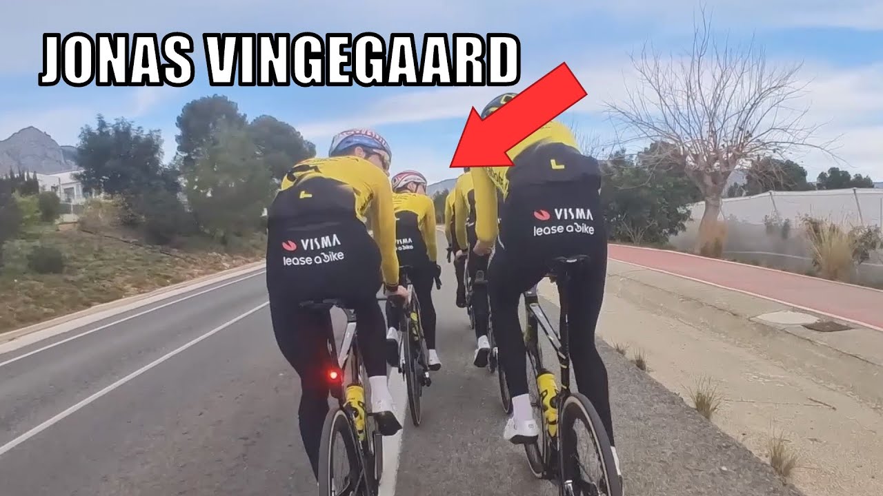 Riding Jonas Vingegaard and Wout van Aert Training  (With POWER DATA)