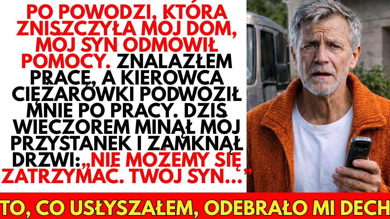 -NIE WYSIADAJ! Zaufaj mi… — kierowca ciężarówki zamknął drzwi. Zobaczył, że mój syn MIAŁ…