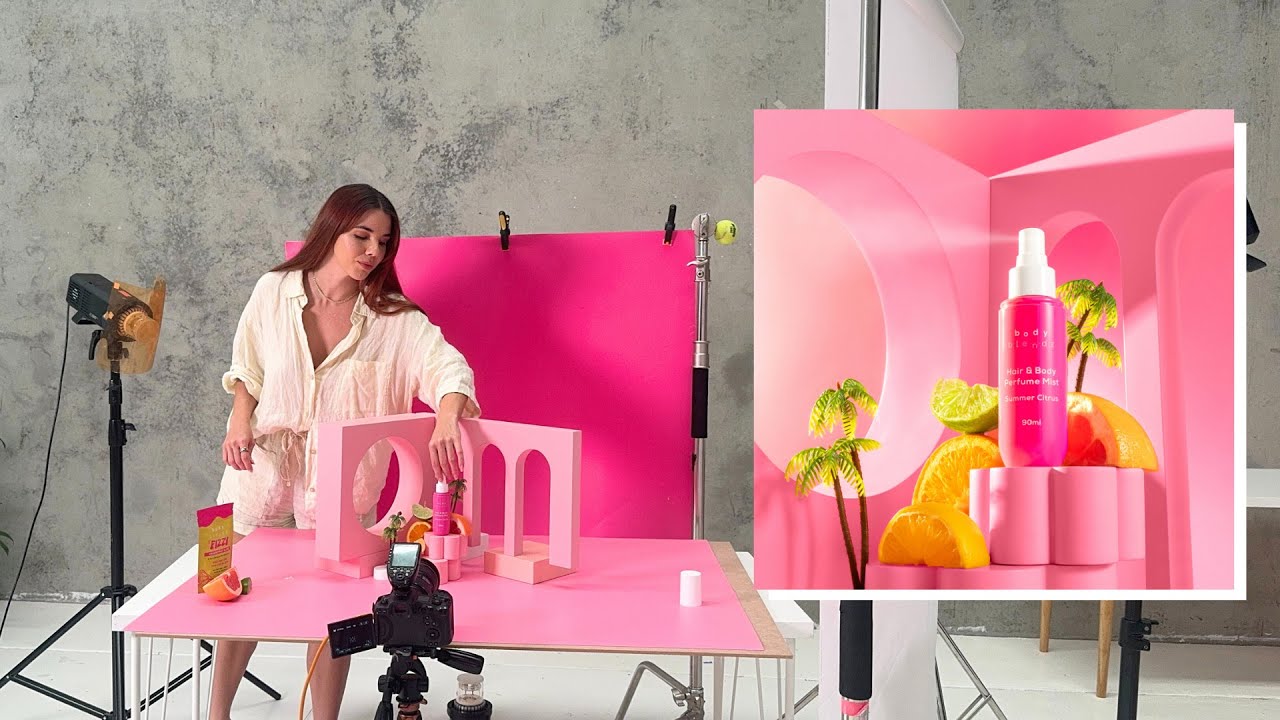 Освещение и стиль для съёмки средств по уходу за кожей