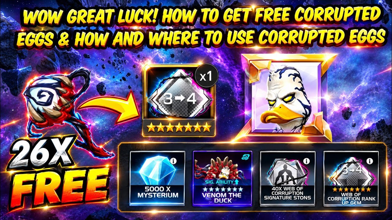 Wow Great luck! How to get Free Corrupted Eggs & How and where to use Corrupted Eggs 