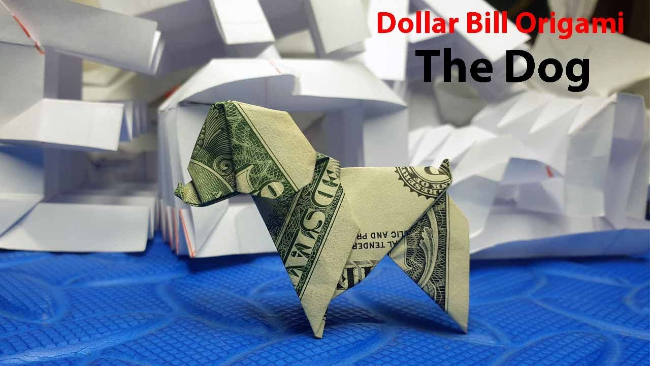 Phong Tran Origami | Dollar Bill Origami | The Dog | Money Origami