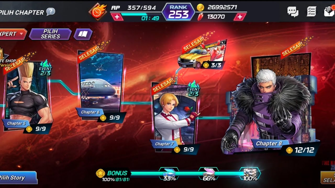 【Kof all star global】Destroy car story kof 99 expert