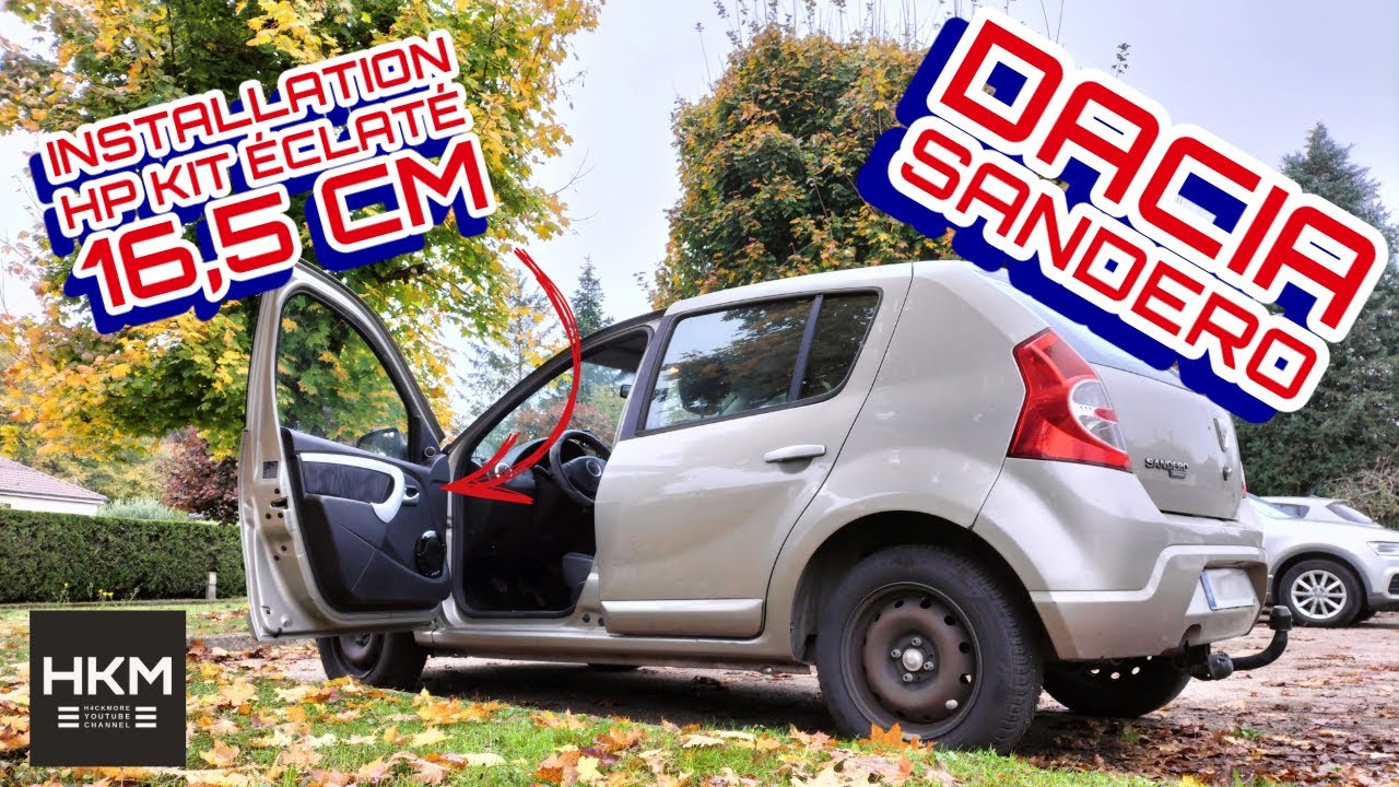 DACIA Sandero : installation d'un kit HP éclaté 2 voies en 16,5 cm