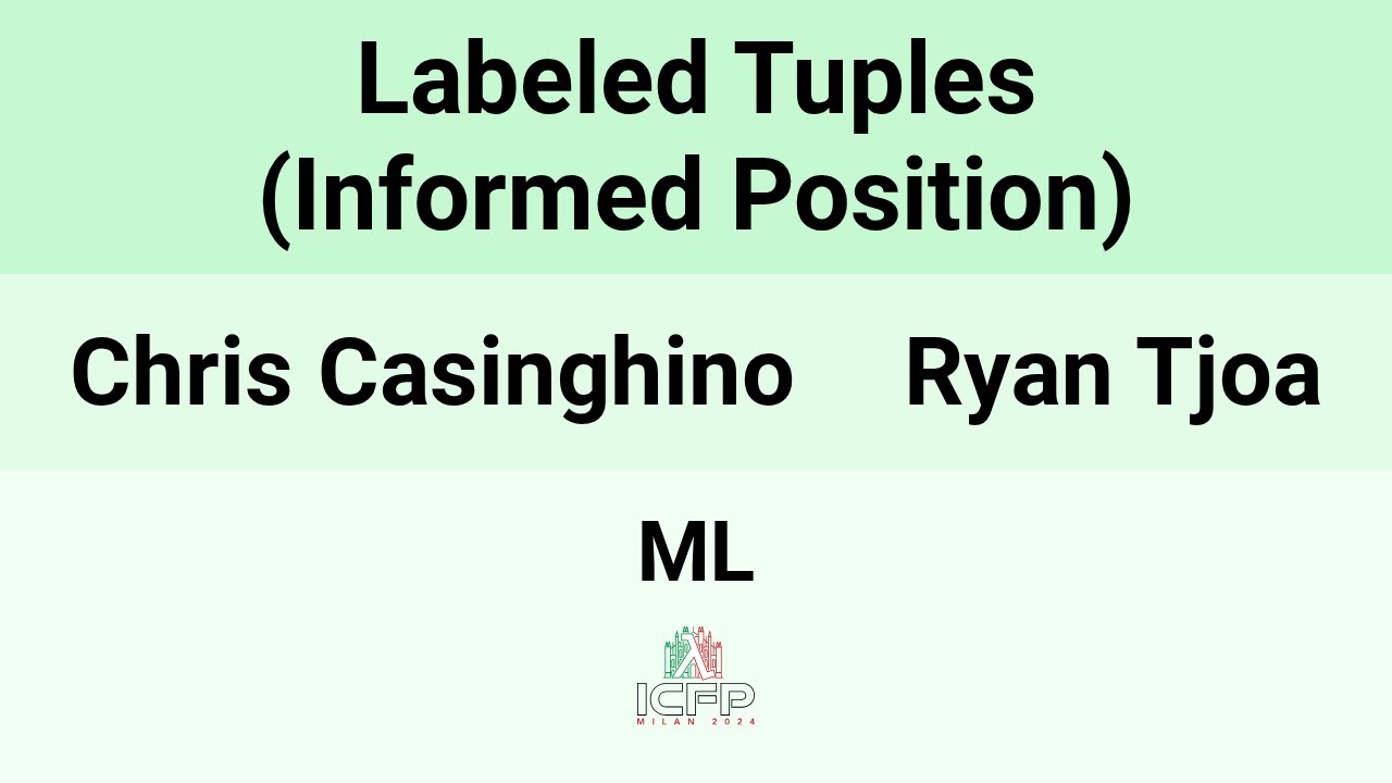 [ML24] Labeled Tuples (Informed Position)